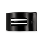 TELETIES - Flat Rectangle Hair Clip | Medium | Jet Black