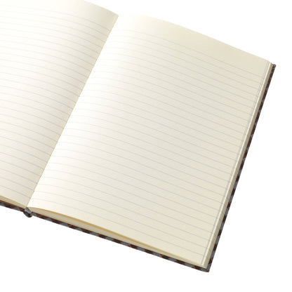 Papier - Fabric Lined Notebook, A5 Softcover - Petals & Plaid
