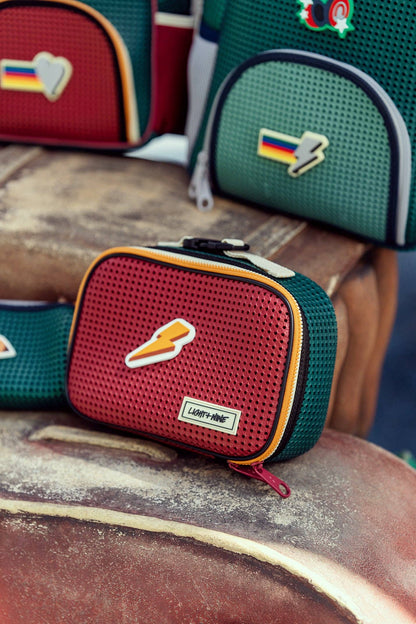 Light + Nine - Insulated Lunch Tote Artist Berry + Green