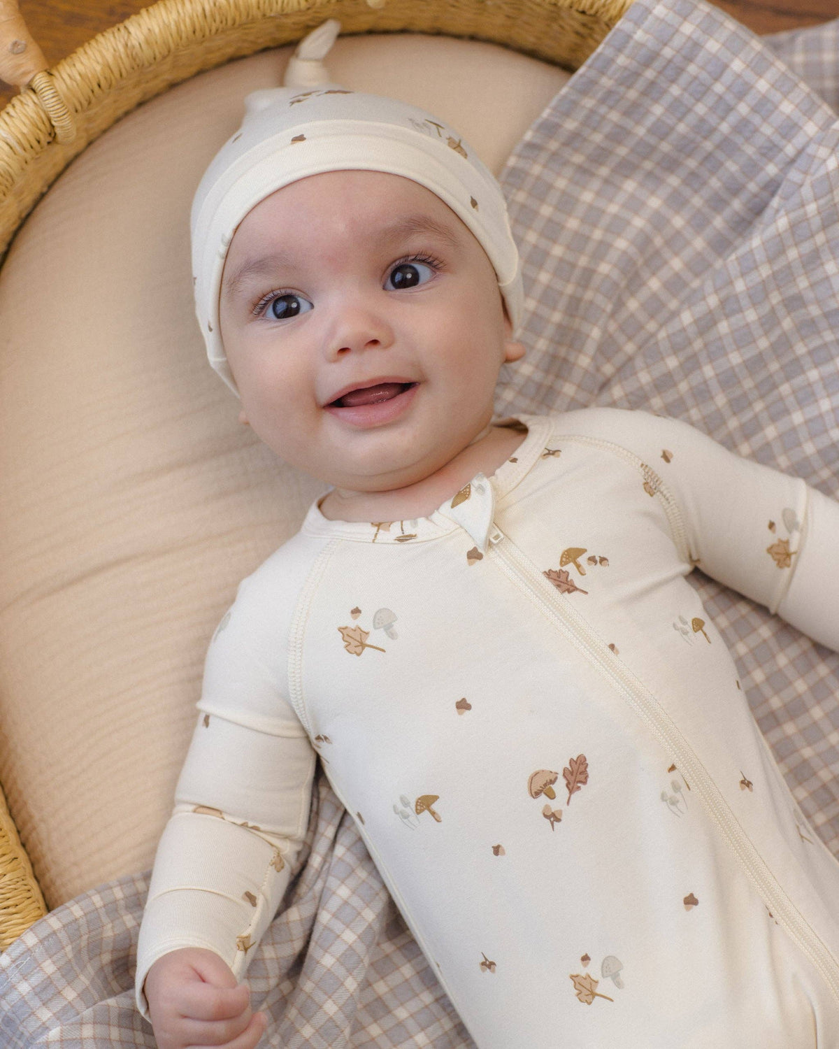 Quincy Mae - Bamboo Zip Footie Woodland