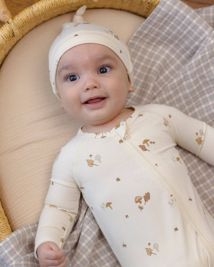 Quincy Mae - Bamboo Zip Footie Woodland