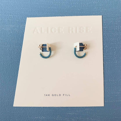 Alice Rise - Tiny Huggie in Bold Marigold