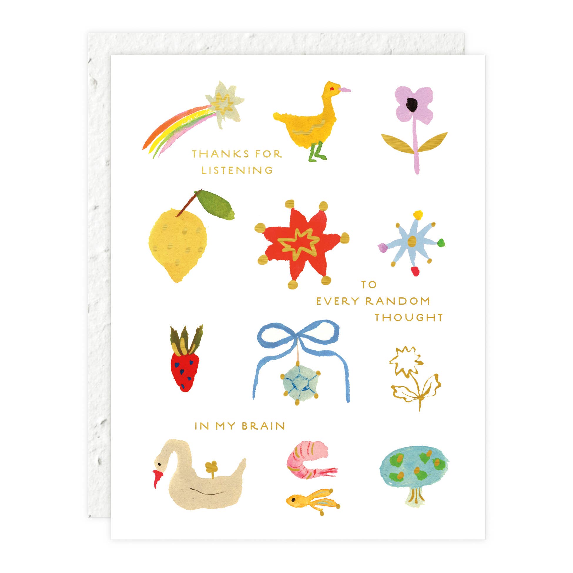 Seedlings - Random Thoughts - Love + Friendship Card