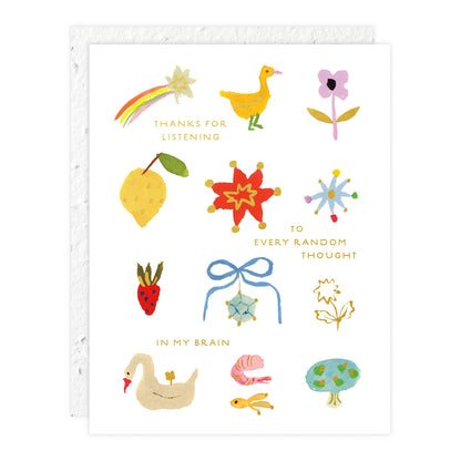 Seedlings - Random Thoughts - Love + Friendship Card