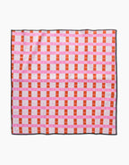 Geometry - Red Pink Plaid Paw Towel