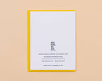 And Here We Are - Booty Call New Baby Letterpress Greeting Card, Funny