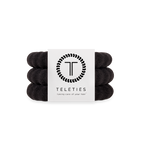 TELETIES - Nylon Hair Ties | Large | Jet Black