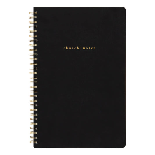 Church Notes Co. - Black Church Notes Bible Reference Notebook with Maps