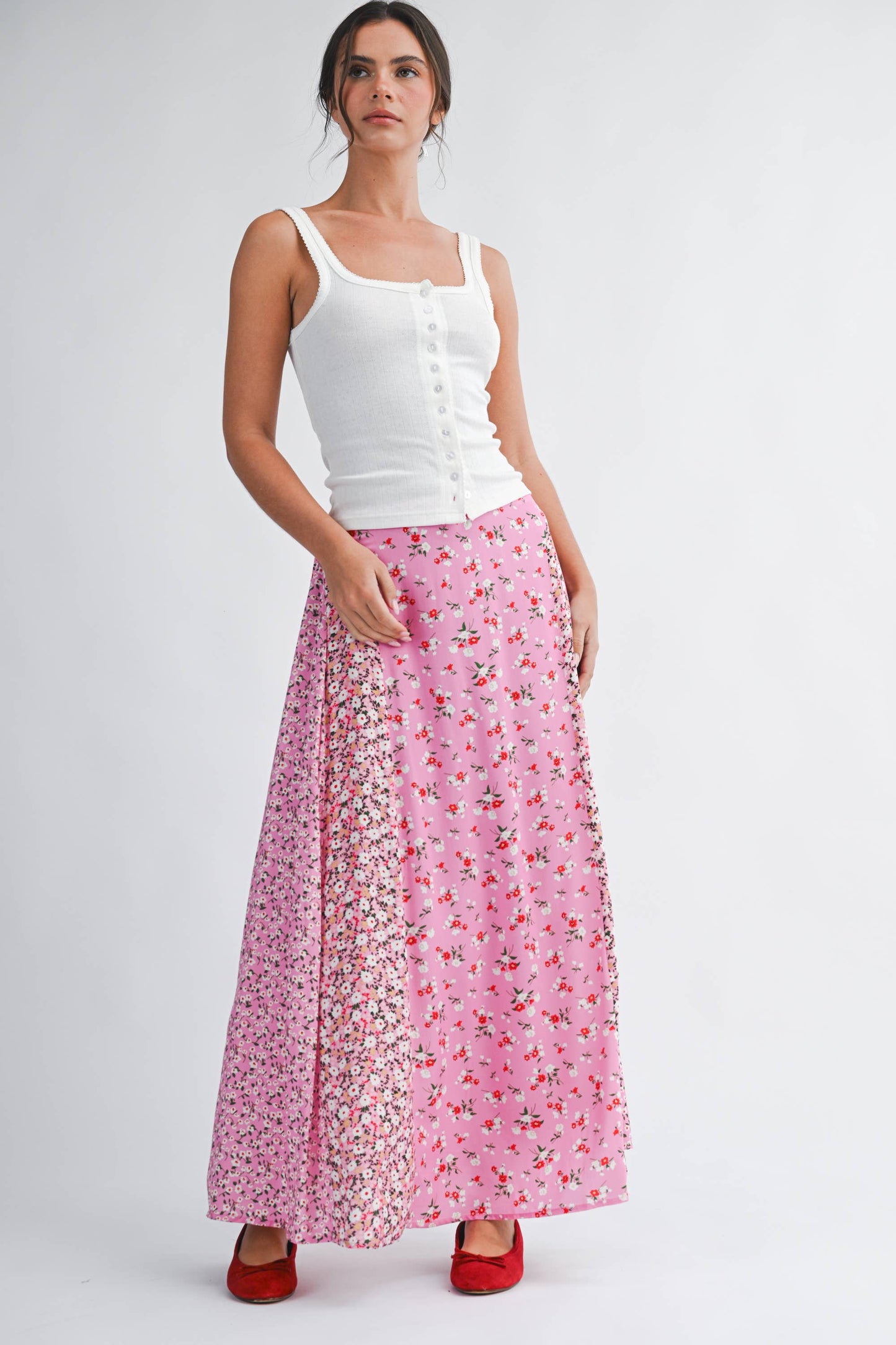 Sarah Pointelle Button Front Cami Tank - Multiple Color Options