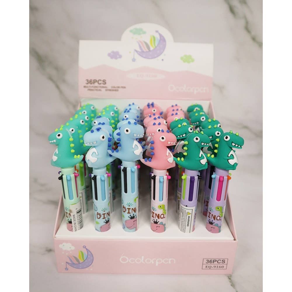 Love and Repeat - 36-pc Dino Multi Color Pen Set: MIX COLOR / ONE