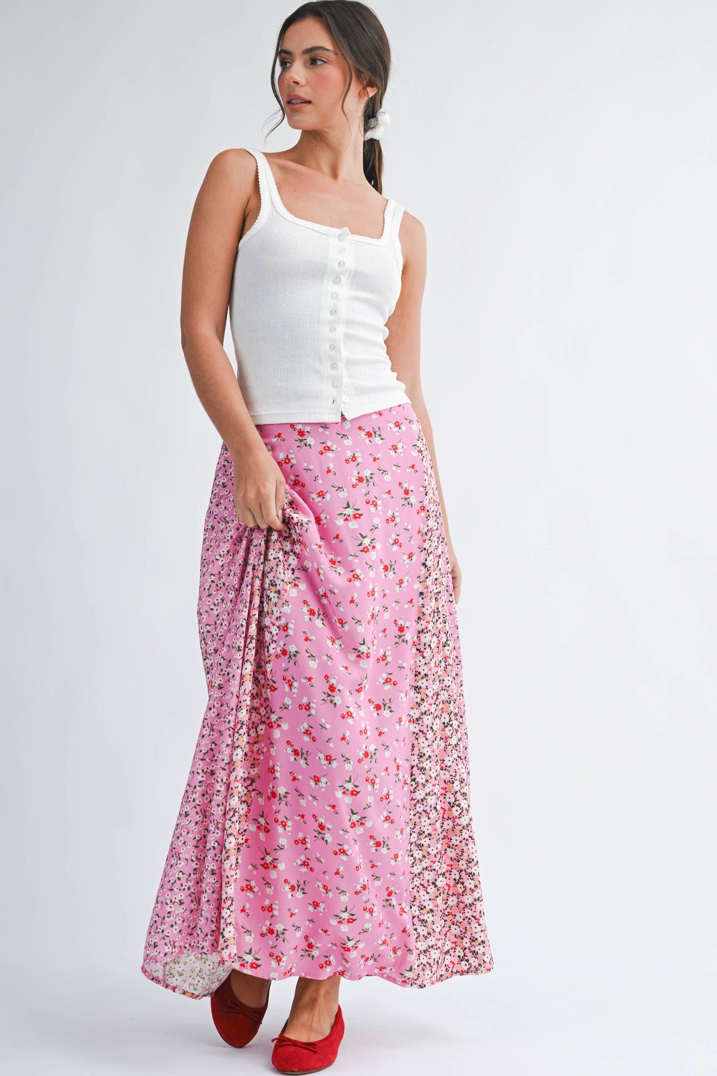 Sarah Pointelle Button Front Cami Tank - Multiple Color Options