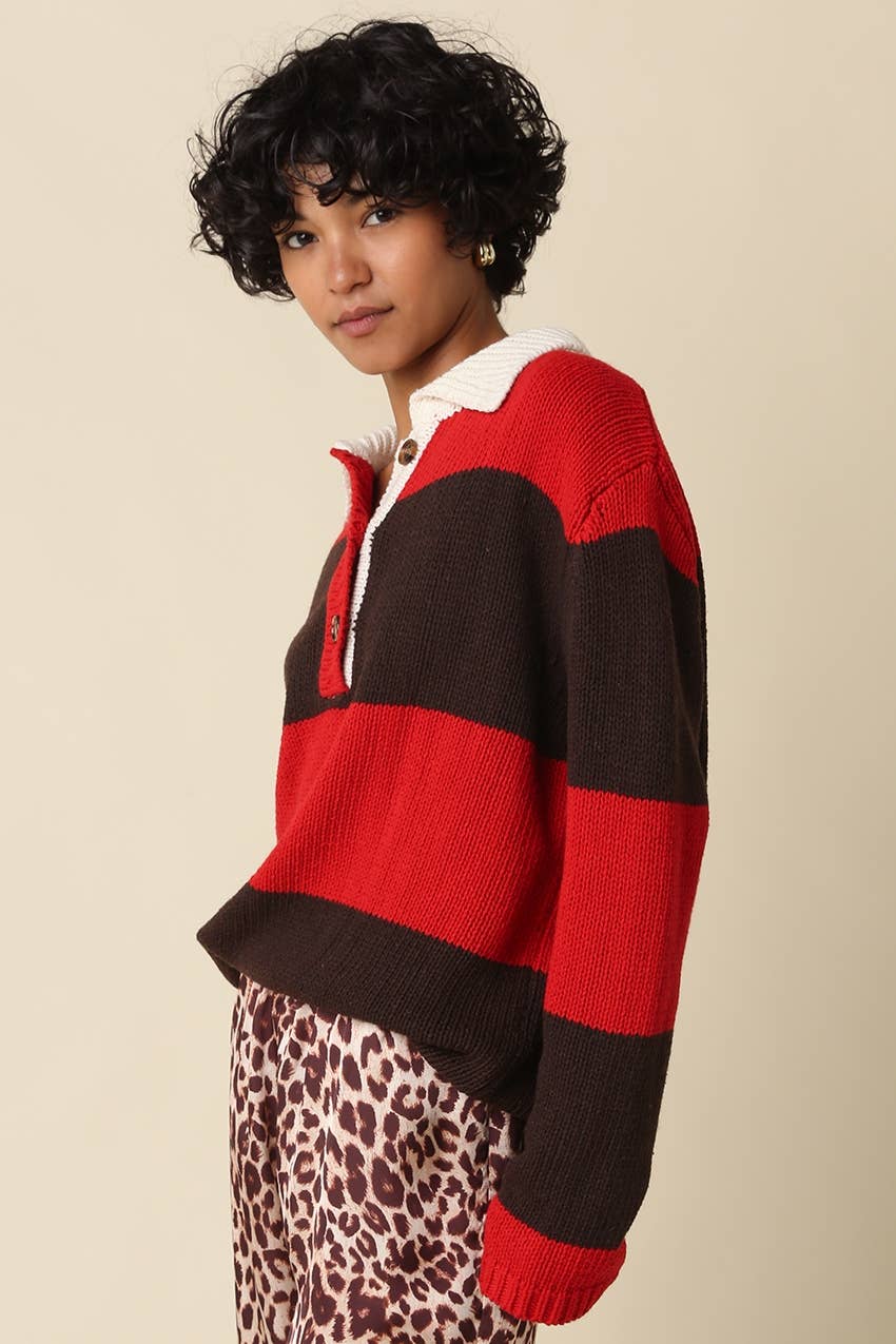 Macy Stripe Knit Sweater