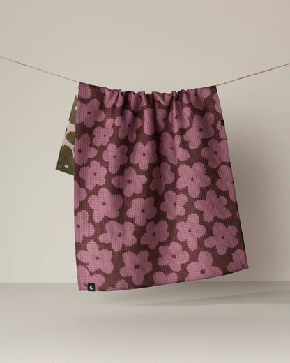 Geometry - Fuzzy Floral Luxe Kitchen Towel