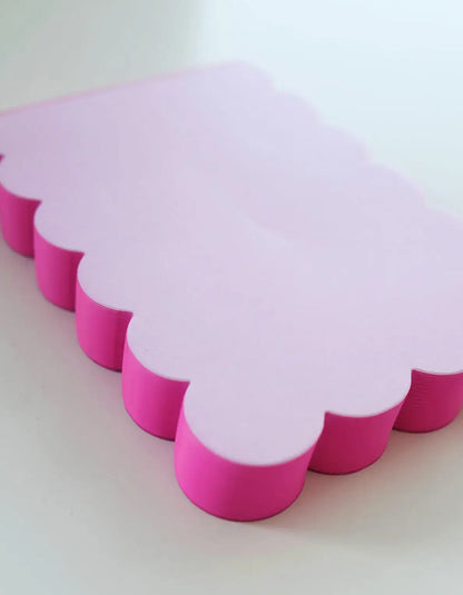 Idlewild Co. - Scalloped Shaped Notepad | Lilac + Hot Pink