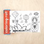 Chronicle Books - Around the World Mini Coloring Roll