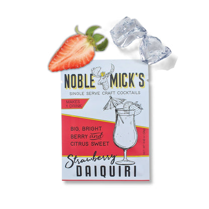 NOBLE MICK'S - Single Serve Craft Cocktails - Strawberry Daiquiri Single Serve Craft Cocktail