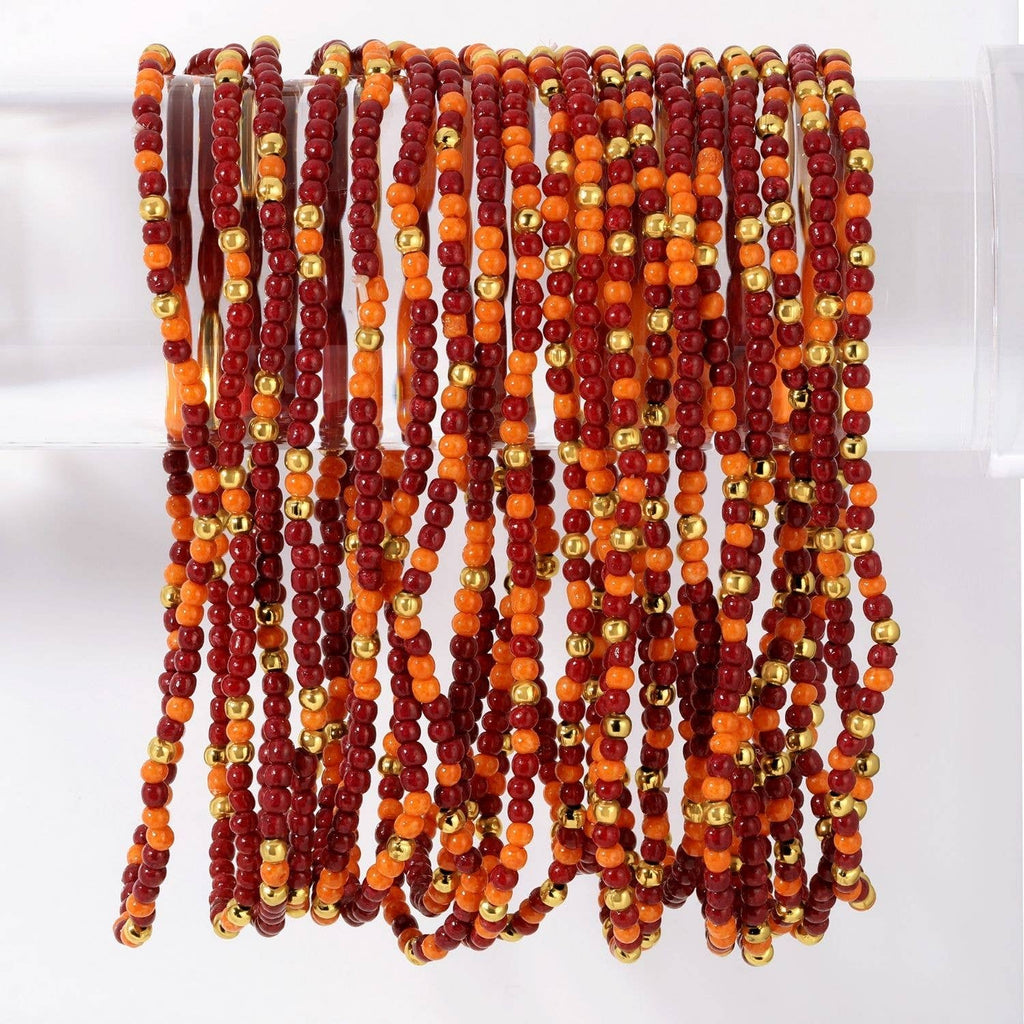 Splendid Iris - Set/4 Stretch Beaded GAME DAY Bracelets