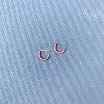 Alice Rise - Tiny Huggie in Flamingo Pink
