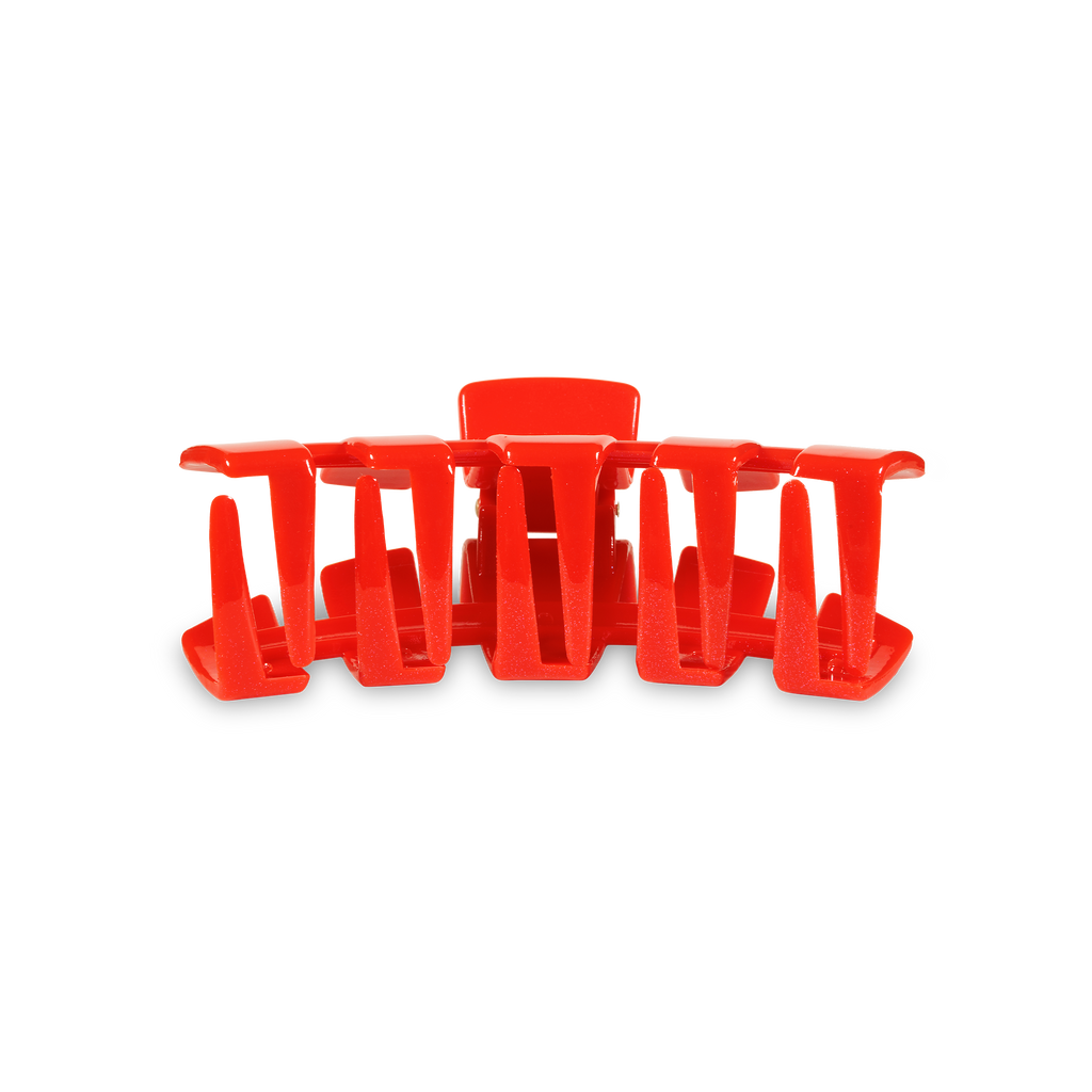 TELETIES - Classic Hair Clip | Small | Rudolph Red