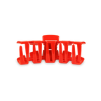 TELETIES - Classic Hair Clip | Small | Rudolph Red