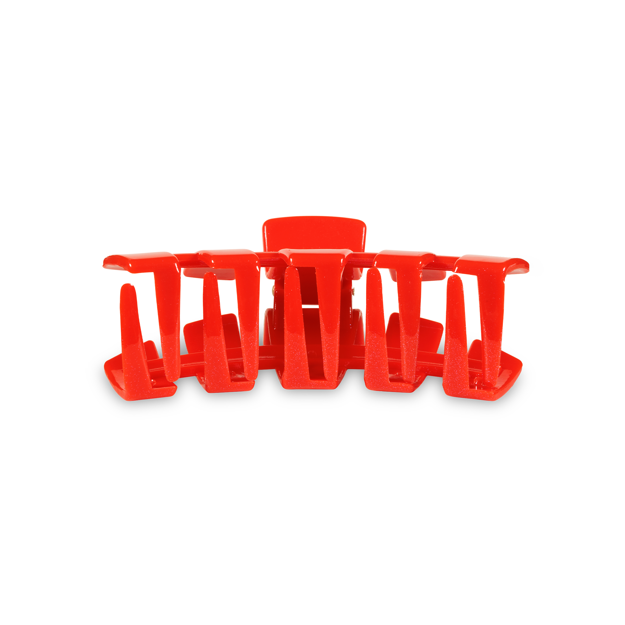 TELETIES - Classic Hair Clip | Small | Rudolph Red