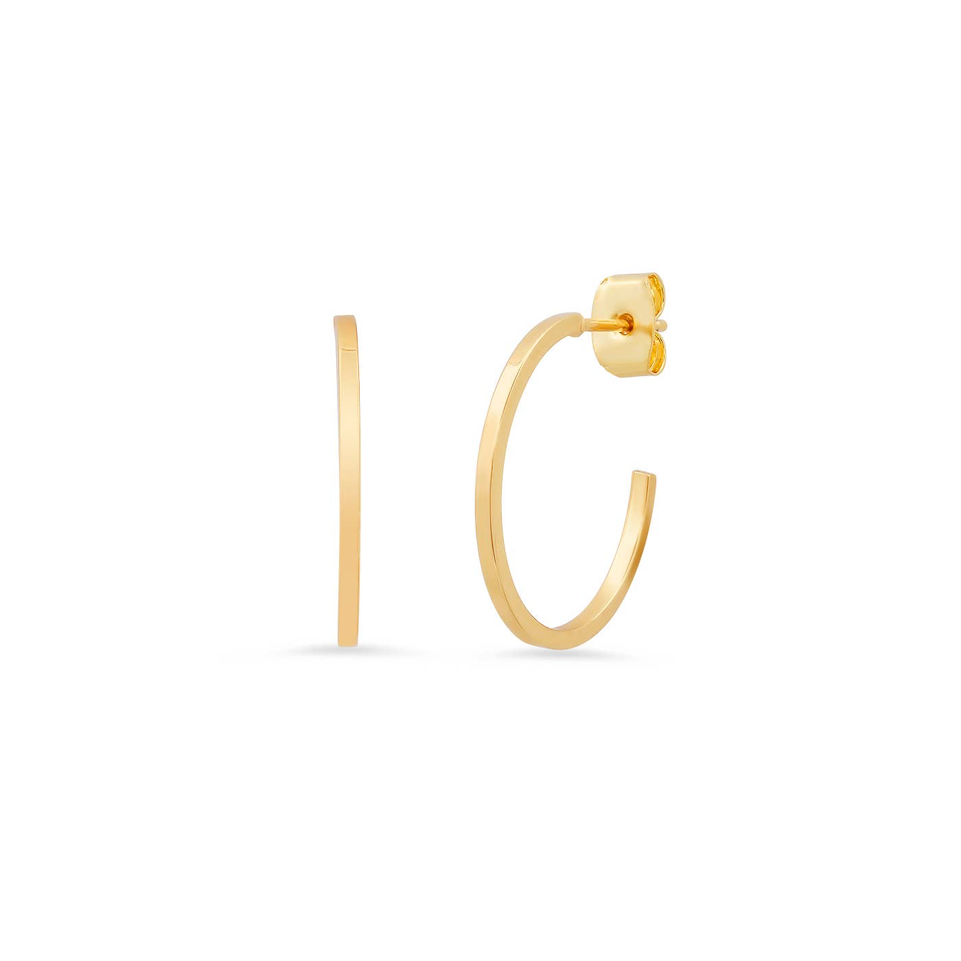 Tai Jewelry - Sleek Gold Hoops - Small