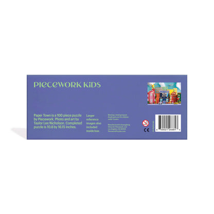 Piecework Puzzles - KIDS Favorite - Paper Town 100 Piece Puzzle