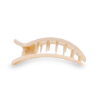 TELETIES - Almond Beige Small Flat Round Clip