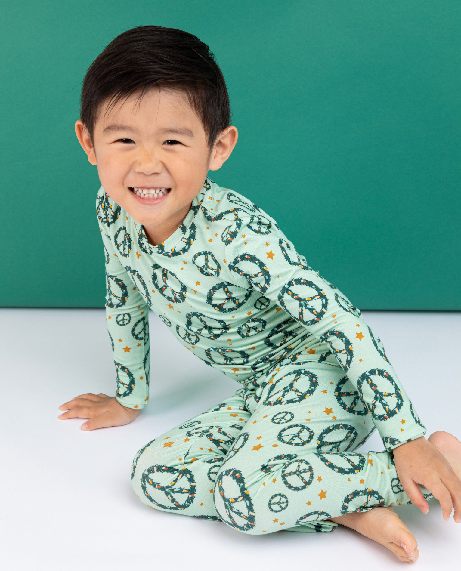 Bird & Bean® - Bamboo Christmas Pajamas - Peace + Joy