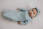 Three Little Tots - Blue Bird Knotted Gown