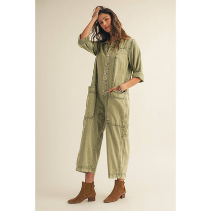 Katie Washed Vintage Relaxed Jumpsuit