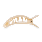 TELETIES - Almond Beige Large Flat Square Clip