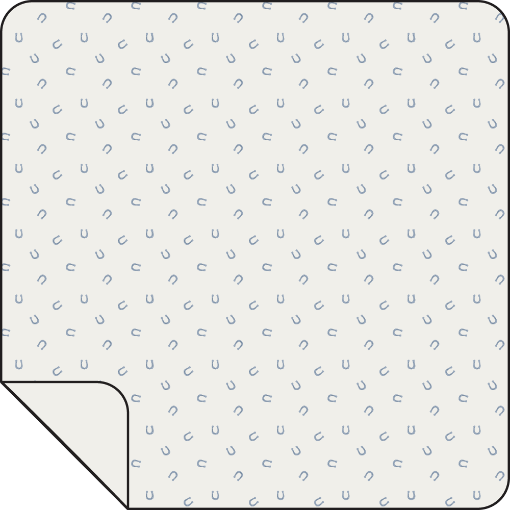 Angel Dear - Little Horseshoes Blue - Swaddle Blanket