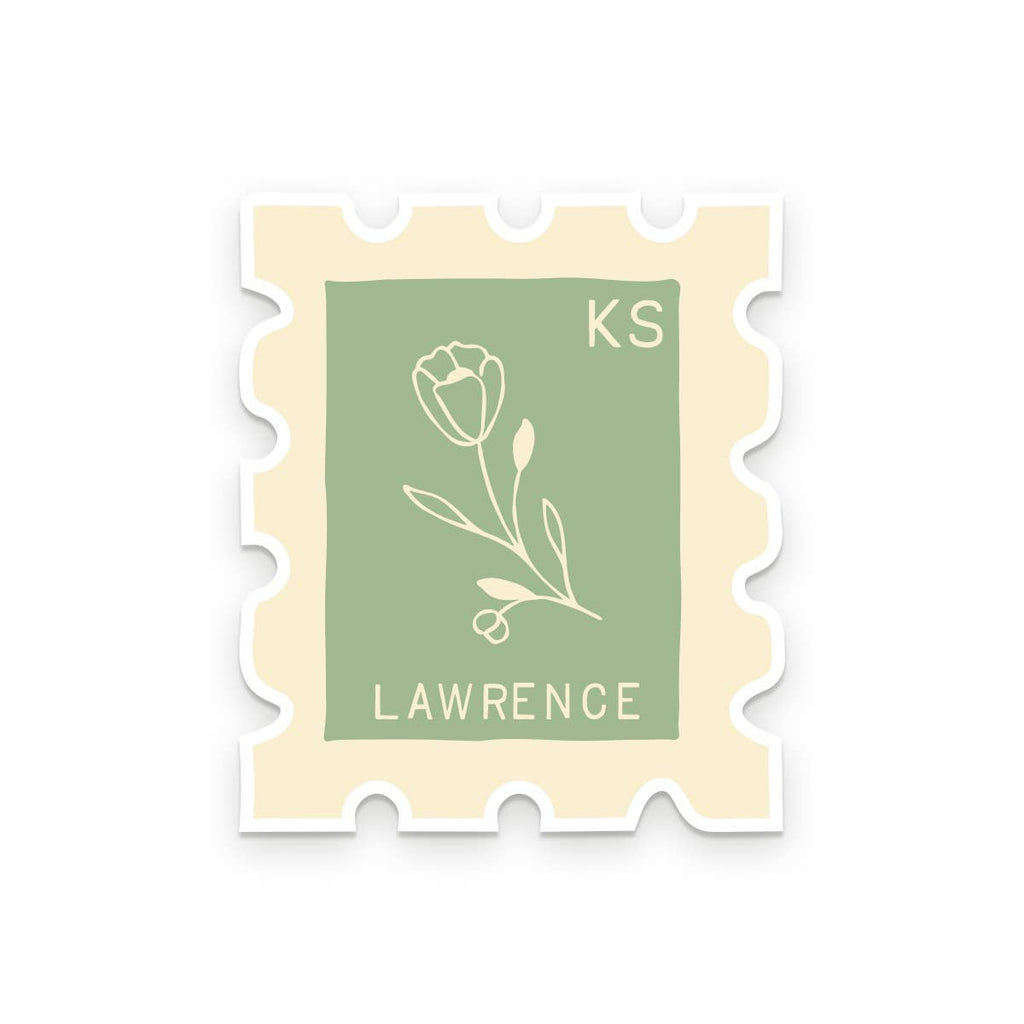 Ruff House Print Shop - Custom City Stamp Sticker - Atlantic, IA