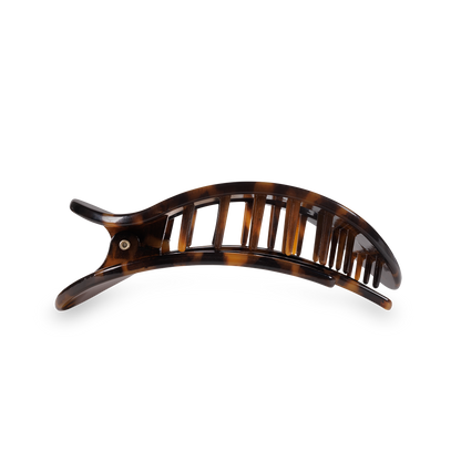 TELETIES - Tortoise Small Flat Round Clip