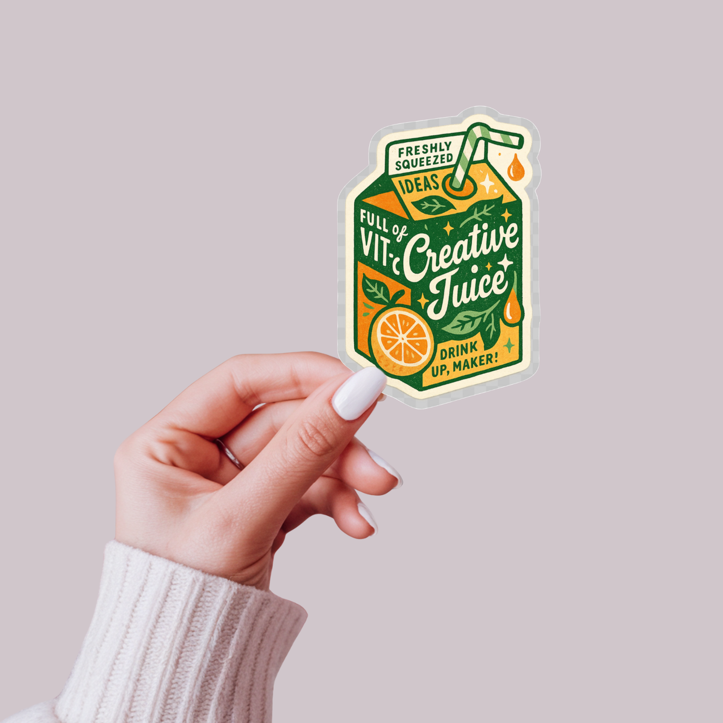 inviting affairs paperie - Drink Up, Maker! Creative Juice Sticker