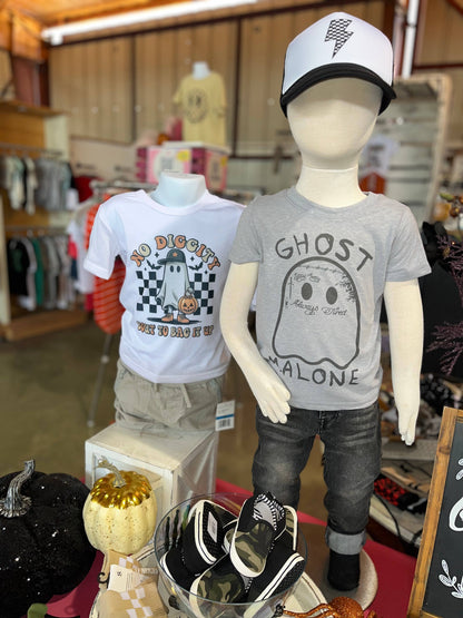 65 Roses Baby & Childrens Clothing - Ghost Malone Funny Halloween Tee