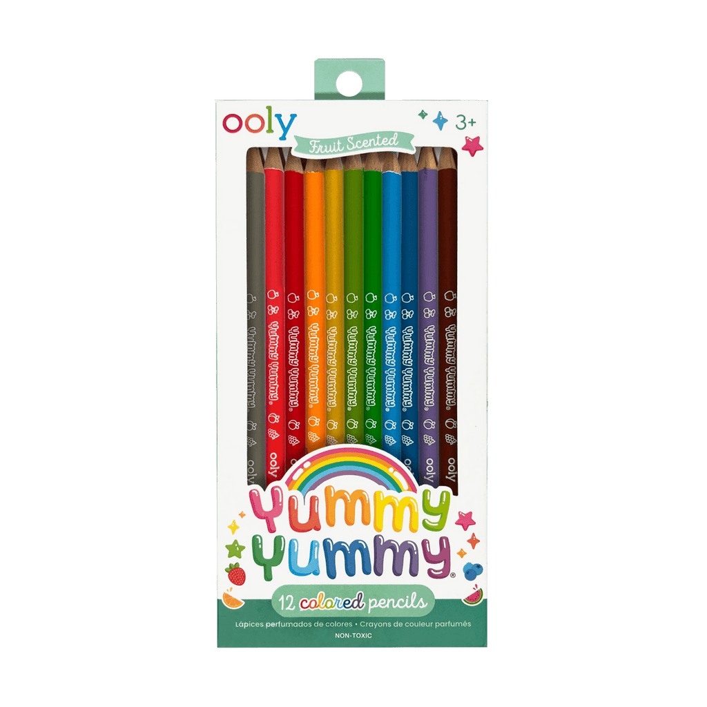OOLY - Yummy Yummy Fruit Scented Colored Pencils- Set of 12