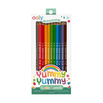 OOLY - Yummy Yummy Fruit Scented Colored Pencils- Set of 12