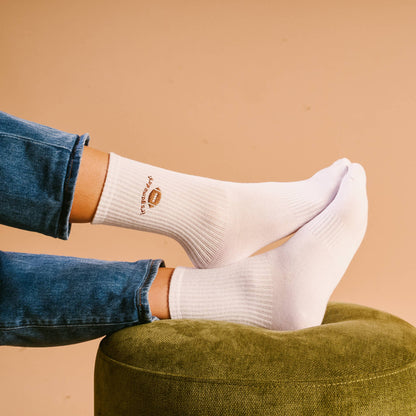 The Darling Effect - Embroidered Crew Socks-It's Game Day