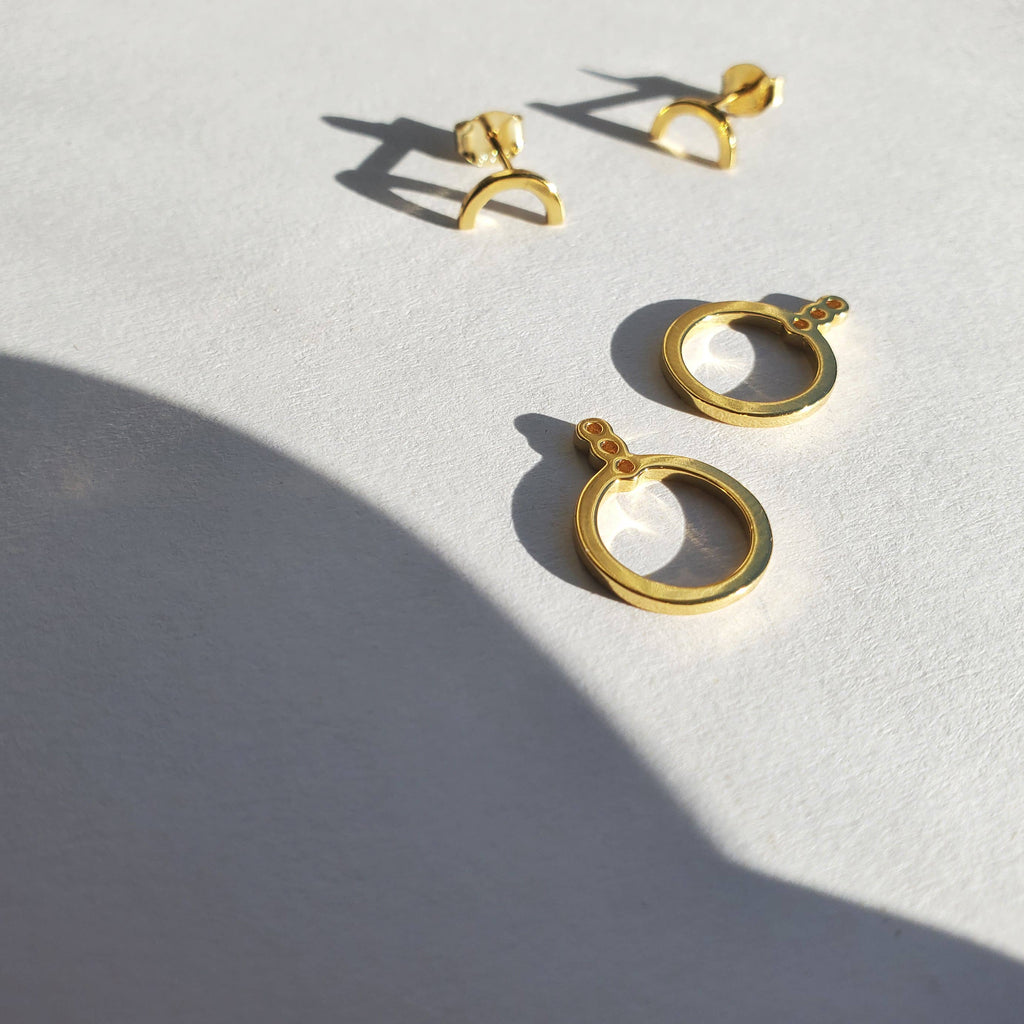 HolyBang Jewels - MINIMALIST CIRCLE EAR JACKET - E-ST1274