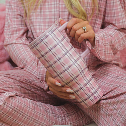 HydroJug - Pillow Talk Plaid HydroJug 40 oz Traveler Tumbler