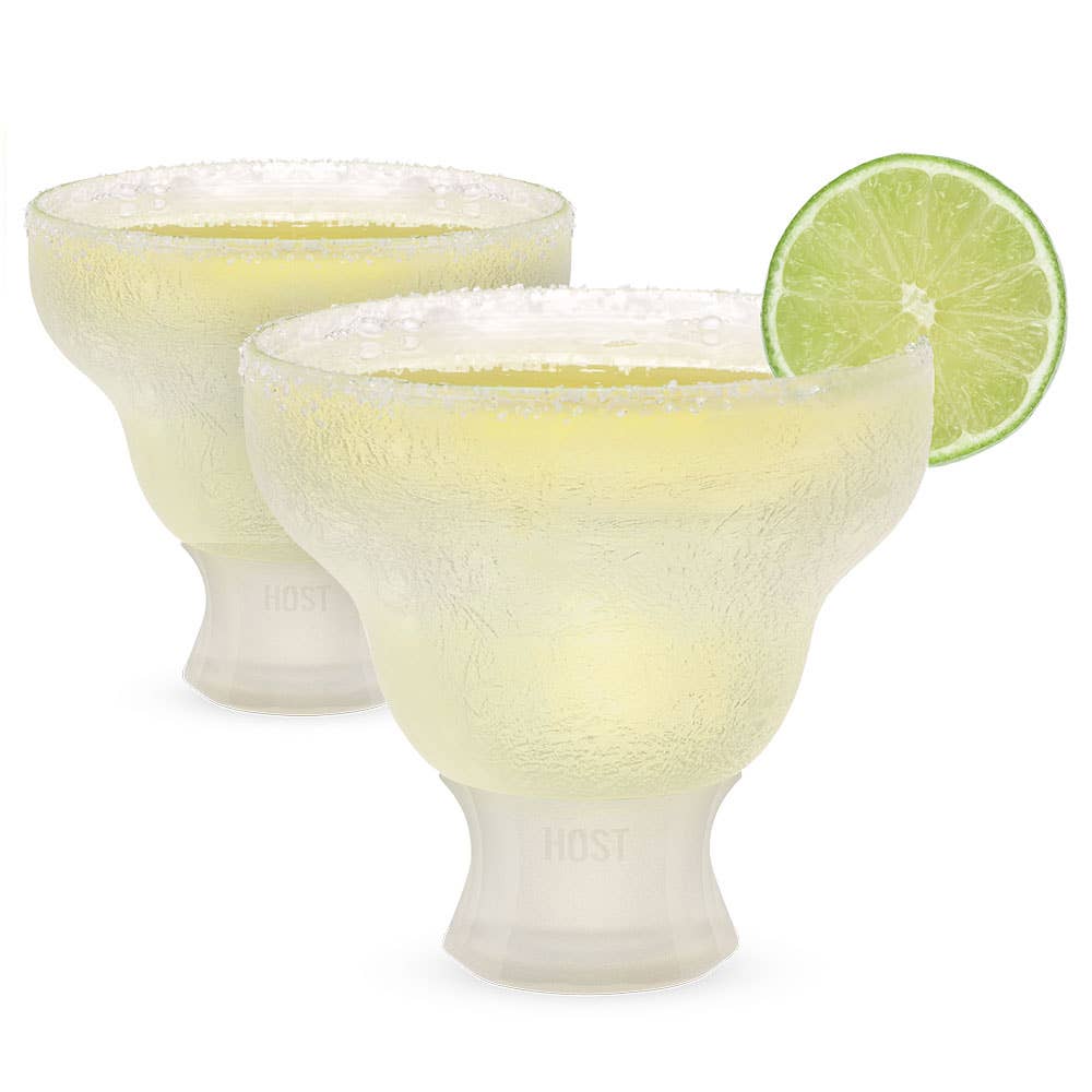 HOST - Glass FREEZE™ Insulated Cooling Margarita Glasses - Set of 2