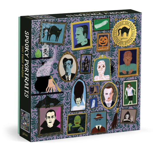 Chronicle Books - Spooky Portraits 500 Piece Foil Puzzle