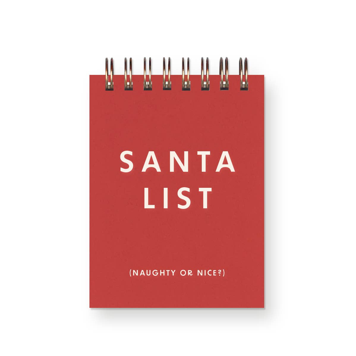 Ruff House Print Shop - Santa List Holiday Mini Jotter Notebook