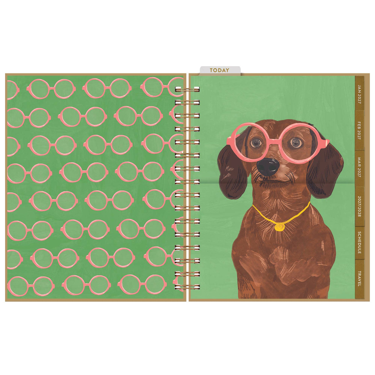 Seedlings - 2027 Dachshund 12 Month Planner (Jan -Dec 2027)