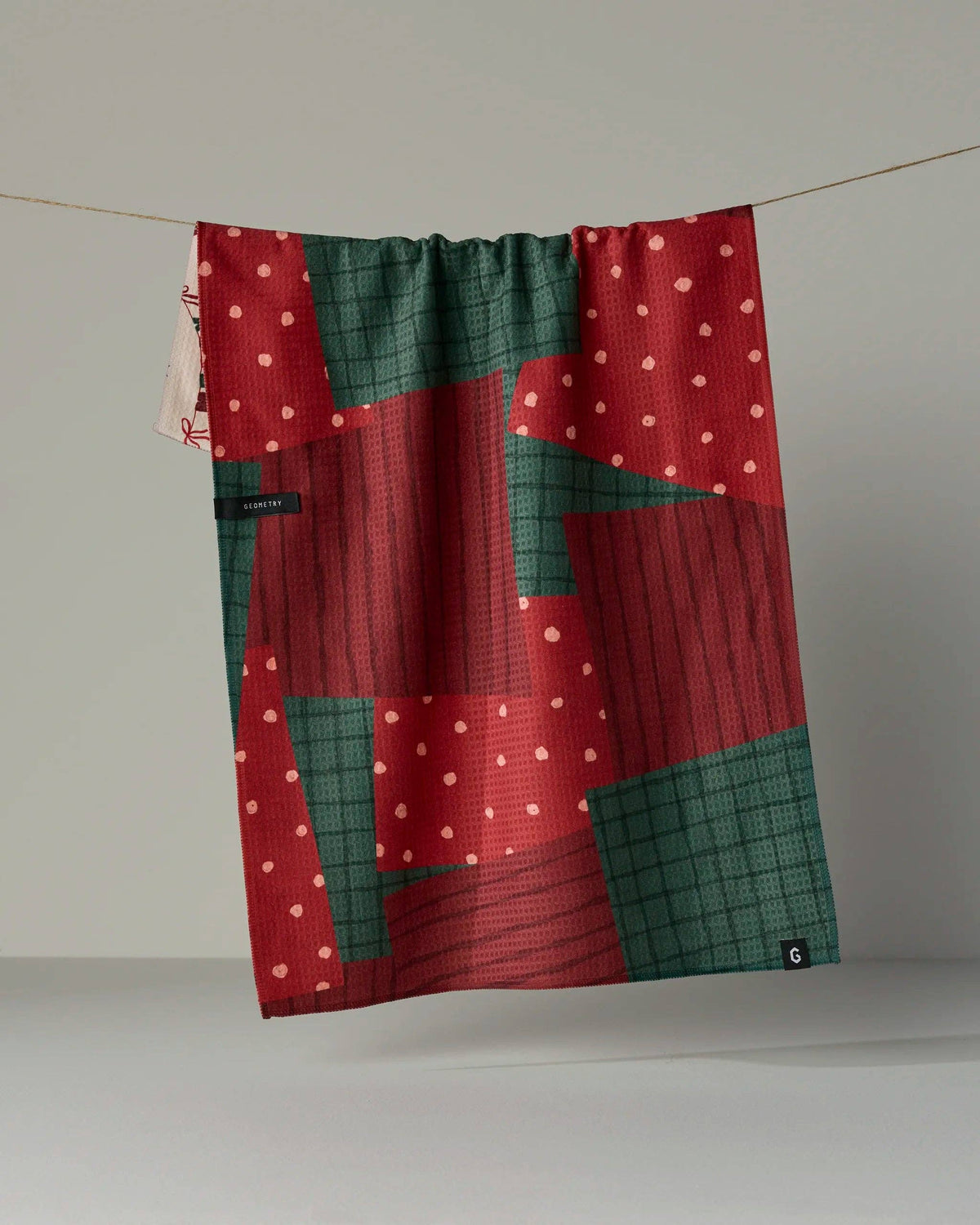 Geometry - Christmas Crafts Luxe Kitchen Towel - Holiday 2026