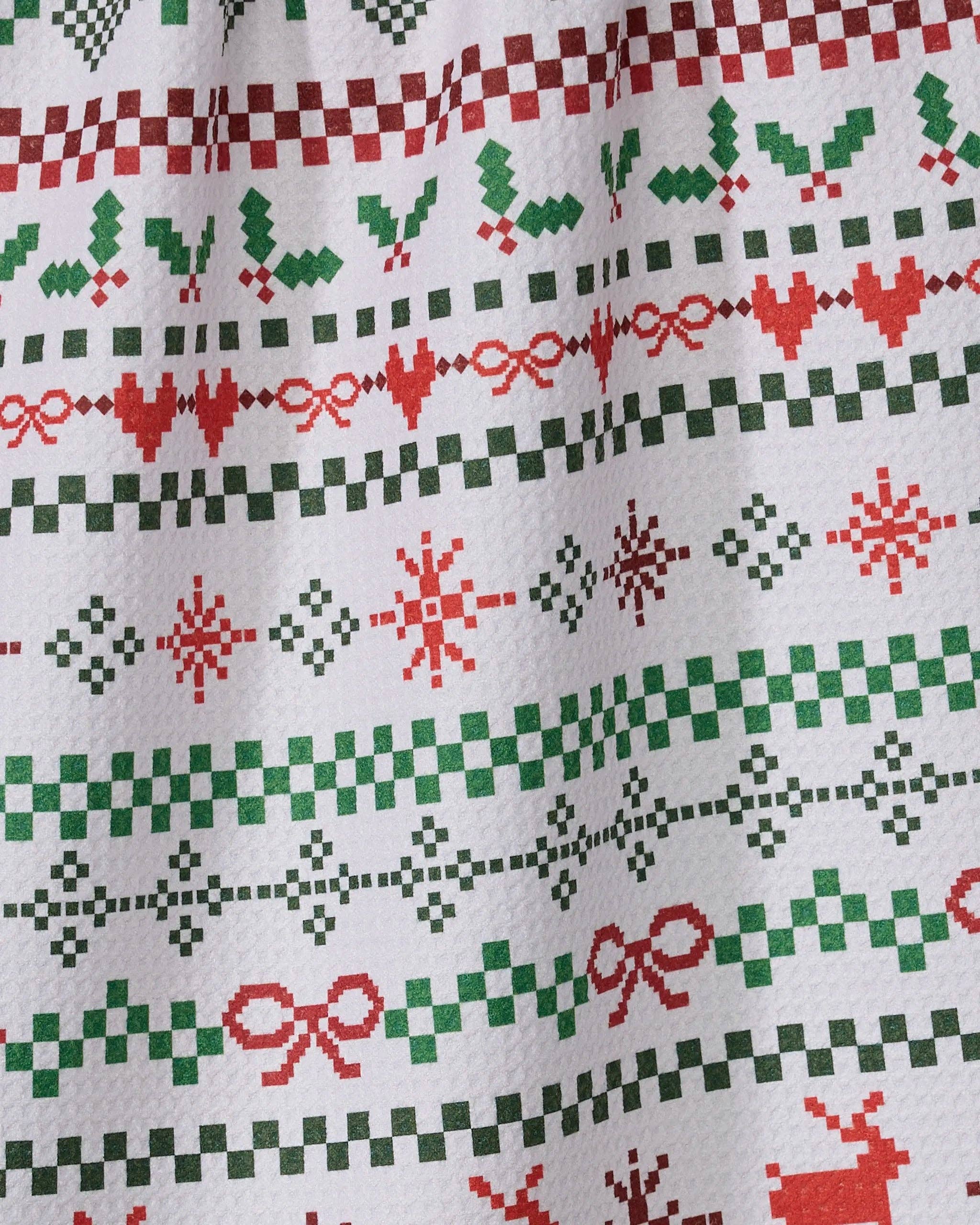 Geometry - Ugly Sweater Day Tea Towel