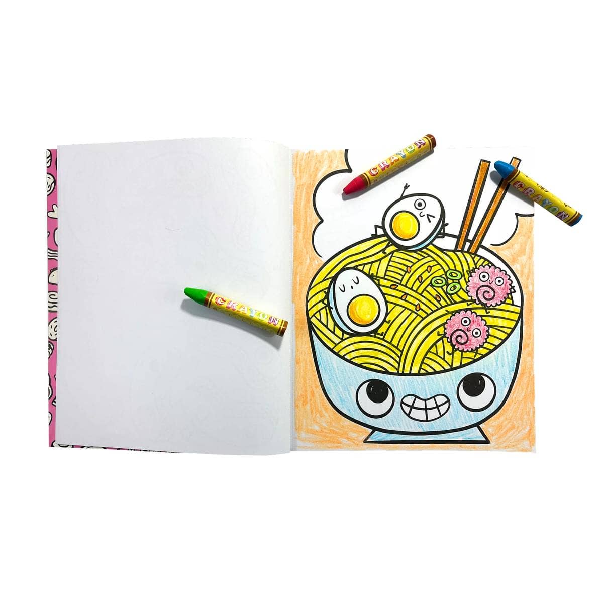 OOLY - 118-306 - Color-in' Book: Happy Snacks (8" x 10")