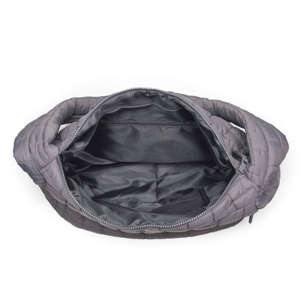 Urban Expressions - Leda Quilted Nylon Puffer Hobo - Assorted Colors